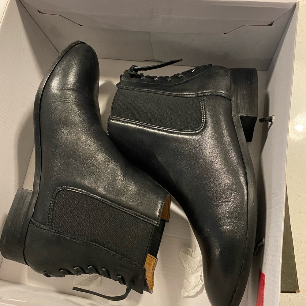 Black ankle booties